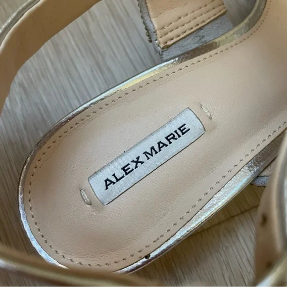 Alex Marie Silver Embellished Sandals - Picture 3 of 8